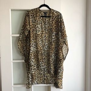 Leopard Print Kimono